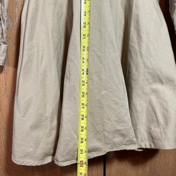 Polo Ralph Lauren Dress Girls 16 Khaki Button Front Belted Chino Preppy Cotton - Picture 7 of 9